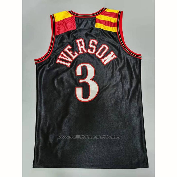 Maillot Philadelphia 76ers Allen Iverson #3 Mitchell & Ness 2006 Noir